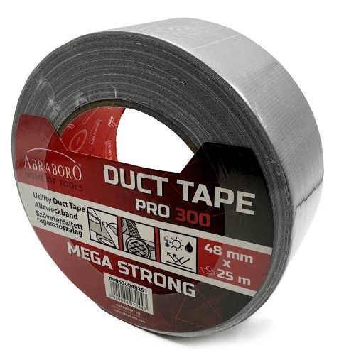 Abraboro DUCT TAPE - szöveterősített ragasztószalag 48mm x 25 méter, szürke