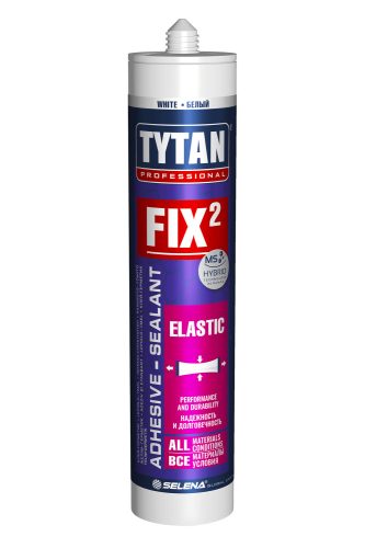 Tytan Fix2 elastic szerelési ragasztó FEHÉR rugalmas 290ml (tömít és ragaszt)