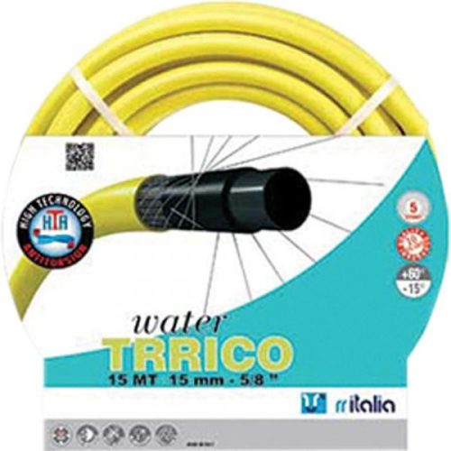 Trrico csavarodásmentes locsolótömlő, 1/2", 25 m, sárga