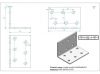 Szeglemez D KF-446, 40x40x60 mm, lemezvastagság: 2mm