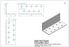 Szeglemez D KF-4410, 40x40x100 mm, lemezvastagság: 2mm