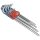 EXTOL PREMIUM torx kulcs klt. 9db, extra hosszú; T10-T50