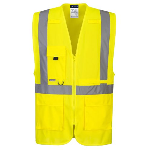 C357YERM Portwest Hi-vis Executive Vest With Tablet Pocket