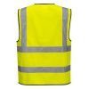 C375YERM Portwest Hi-Vis cipzáras mellény