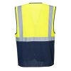 C377YNRXXL Portwest Hi-Vis kéttónusú MeshAir Executive mellény