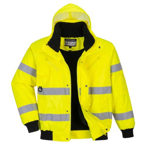 C467YERM Portwest Hi-Vis 3 az 1-ben Bomber dzseki