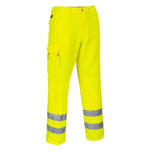 E046YERL Portwest Hi-Vis Combat nadrág