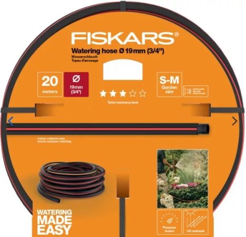 Fiskars locsolótömlő 3/4" 20m