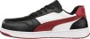 Puma Frontcourt BLK/WHT/RED Low S3L ESD FO HRO SR munkavédelmi cipő