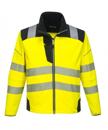 Portwest T402 -  Vision Hi-Vis softshell kabát, sárga/fekete