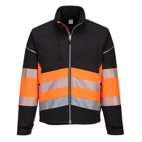 PW375BKO4XL Portwest PW3 Hi-Vis Class 1 Softshell kabát