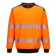 PW379OBR4XL Portwest PW3 Hi-Vis Crew Neck pulóver