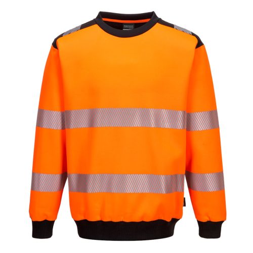 PW379OBRL Portwest PW3 Hi-Vis Crew Neck pulóver