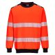 PW379RBK4XL Portwest PW3 Hi-Vis Crew Neck pulóver