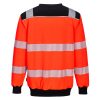 PW379RBKL Portwest PW3 Hi-Vis Crew Neck pulóver