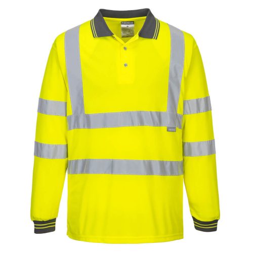 S277YERM Portwest Hi-Vis hosszú ujjú pólóing